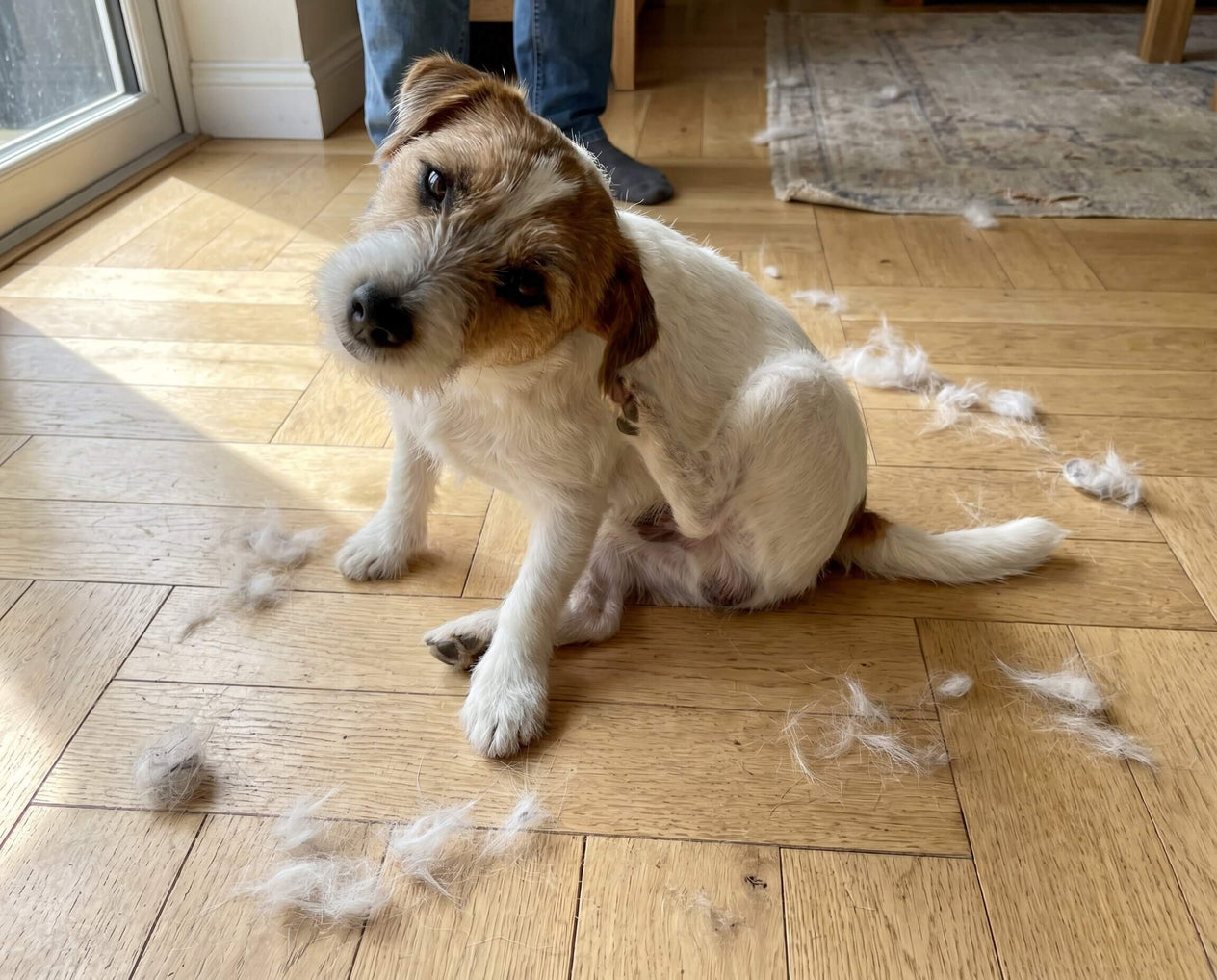 Bailey was shedding like crazy — and her owner Sarah was determined to find a solution.